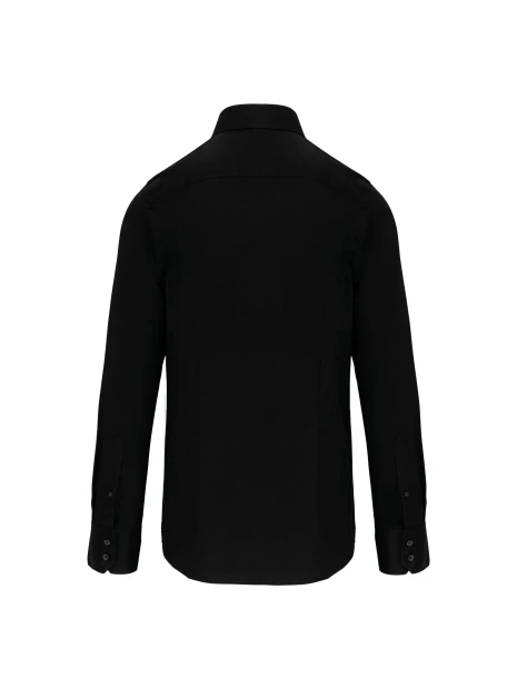 KARIBAN Chemise ajustée manches longues sans repassage /api/colors/b9fdad4a-5e94-45cb-8c03-c08b349b28c3 personnalisable