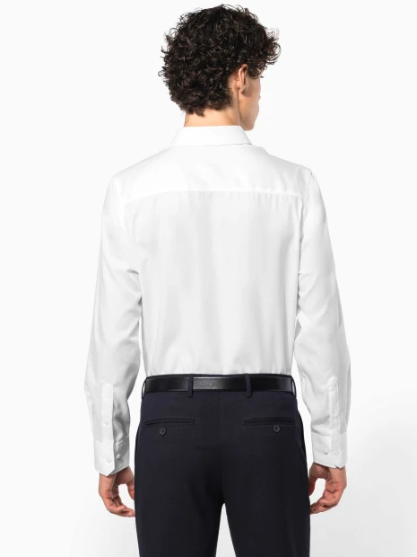 Chemises à personnaliser KARIBAN Chemise ajustée manches longues sans repassage 