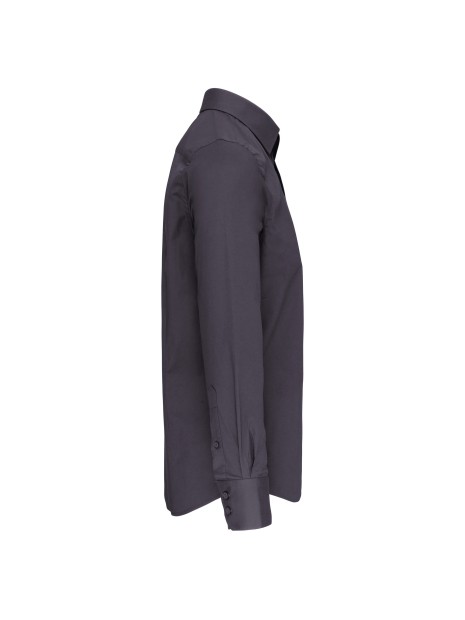 KARIBAN Chemise ajustée manches longues sans repassage /api/colors/a74dfbdb-7821-4e15-a7e5-fe07498d41c7 personnalisable