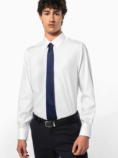 Chemises à personnaliser KARIBAN Chemise ajustée manches longues sans repassage 
