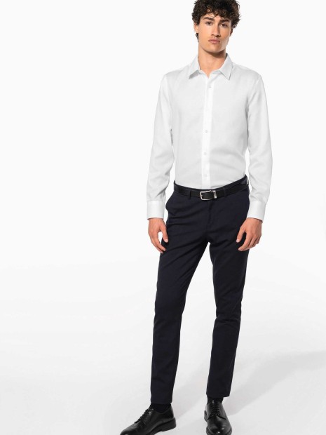 Chemises à personnaliser KARIBAN Chemise ajustée manches longues sans repassage 