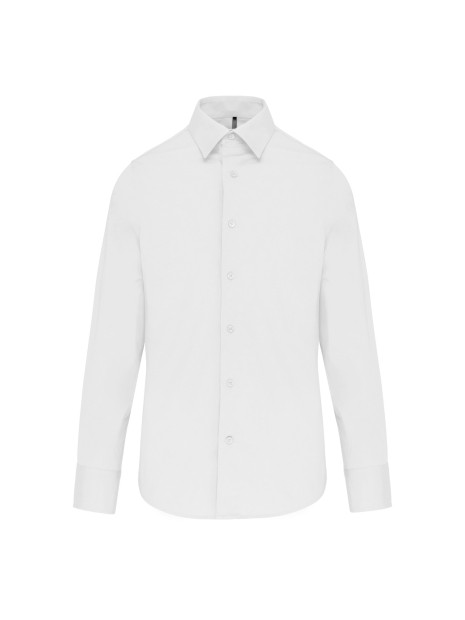 KARIBAN Chemise ajustée manches longues sans repassage /api/colors/7a92cd2d-10d2-40b4-928b-296bb7487506 personnalisable