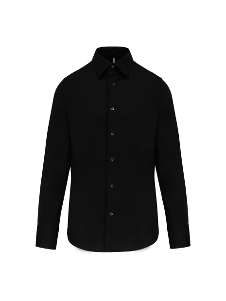 KARIBAN Chemise ajustée manches longues sans repassage /api/colors/b9fdad4a-5e94-45cb-8c03-c08b349b28c3 personnalisable