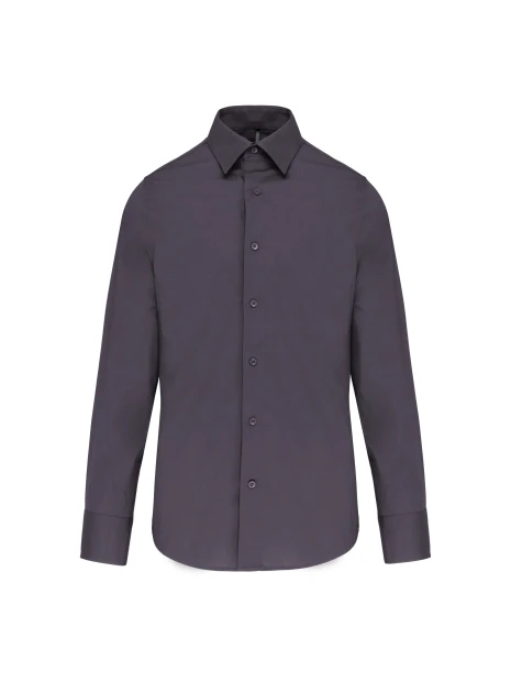 KARIBAN Chemise ajustée manches longues sans repassage /api/colors/a74dfbdb-7821-4e15-a7e5-fe07498d41c7 personnalisable