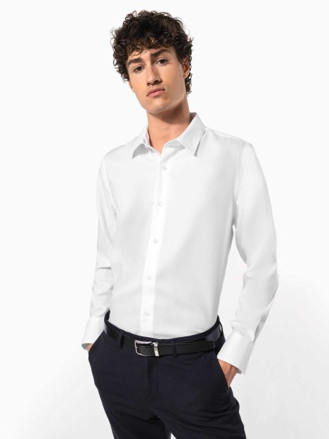 Chemises à personnaliser KARIBAN Chemise ajustée manches longues sans repassage 