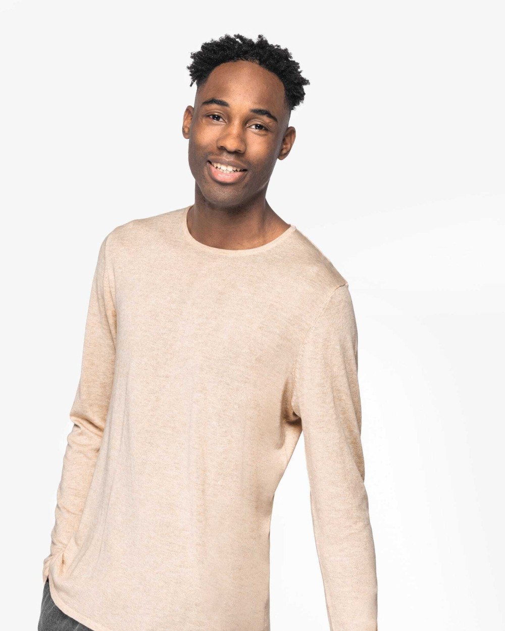 Pulls personnalisable NATIVE SPIRIT Pull écoresponsable à col rond en lyocell homme