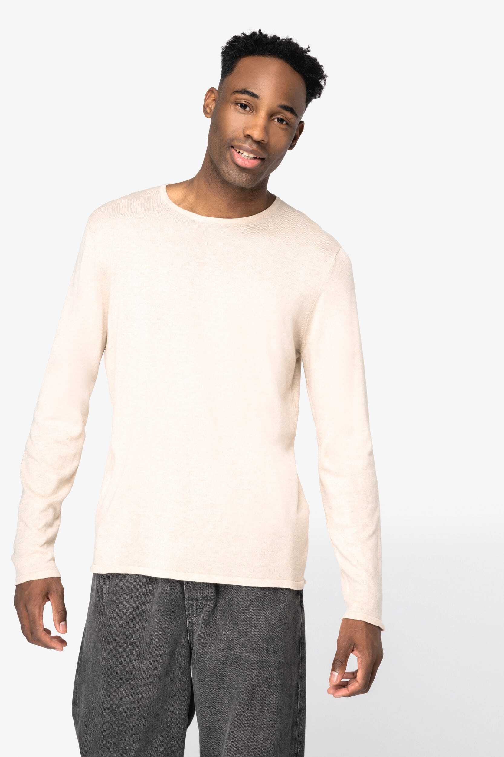 Pulls personnalisable NATIVE SPIRIT Pull écoresponsable à col rond en lyocell homme