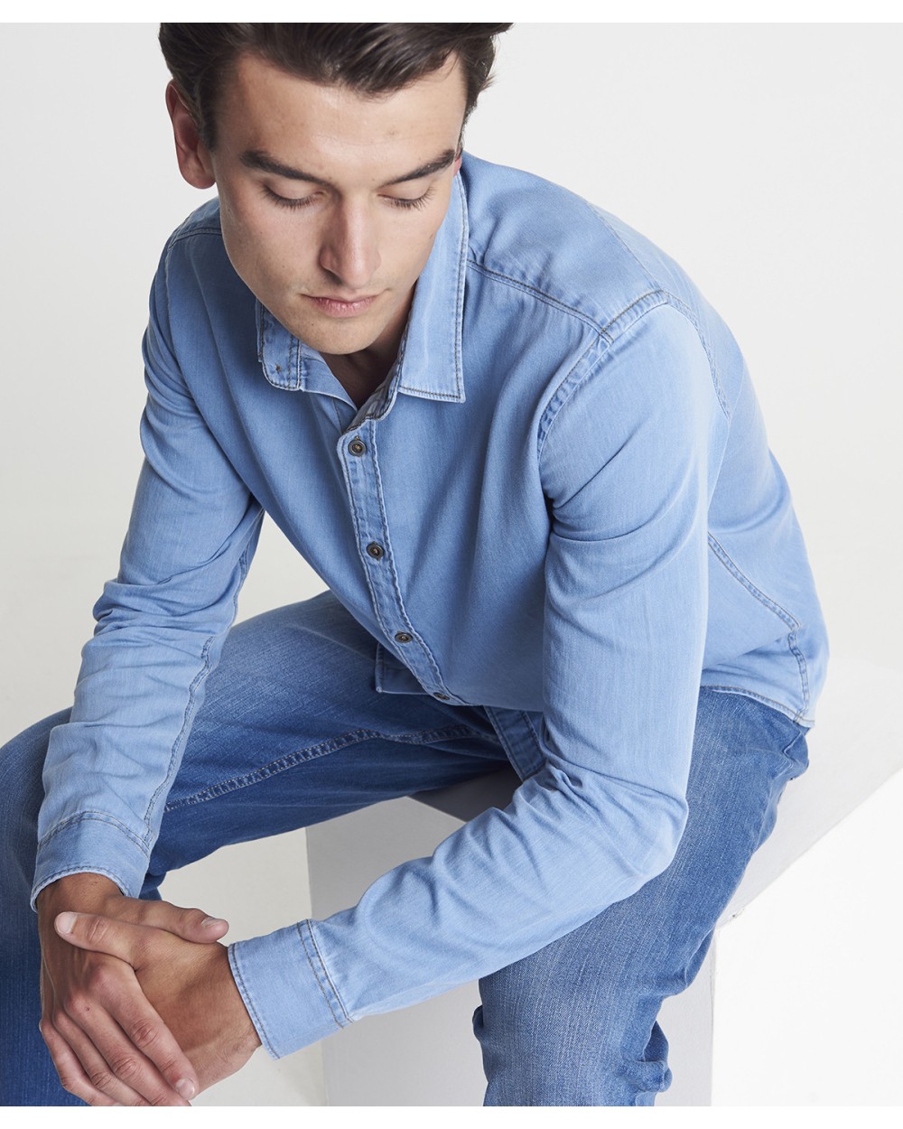 AWDIS JACK DENIM SHIRT Hemden personalisierbar