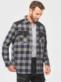 Chemises à personnaliser WK. DESIGNED TO WORK Chemise à carreaux avec poches homme 