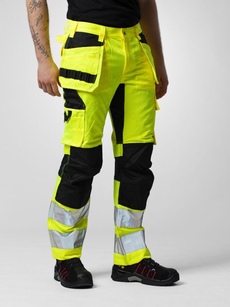 Pantalons à personnaliser PROJOB 6570 PANTALON POLYCOTON STRETCH PRIO EN ISO 20471 CLASSE 2 