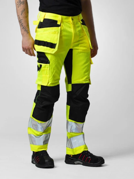 Pantalons à personnaliser PROJOB 6570 PANTALON POLYCOTON STRETCH PRIO EN ISO 20471 CLASSE 2 