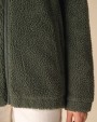 Laines polaires personnalisable SPASSO Sweat-shirt zippé à épaules tombantes en sherpa unisexe