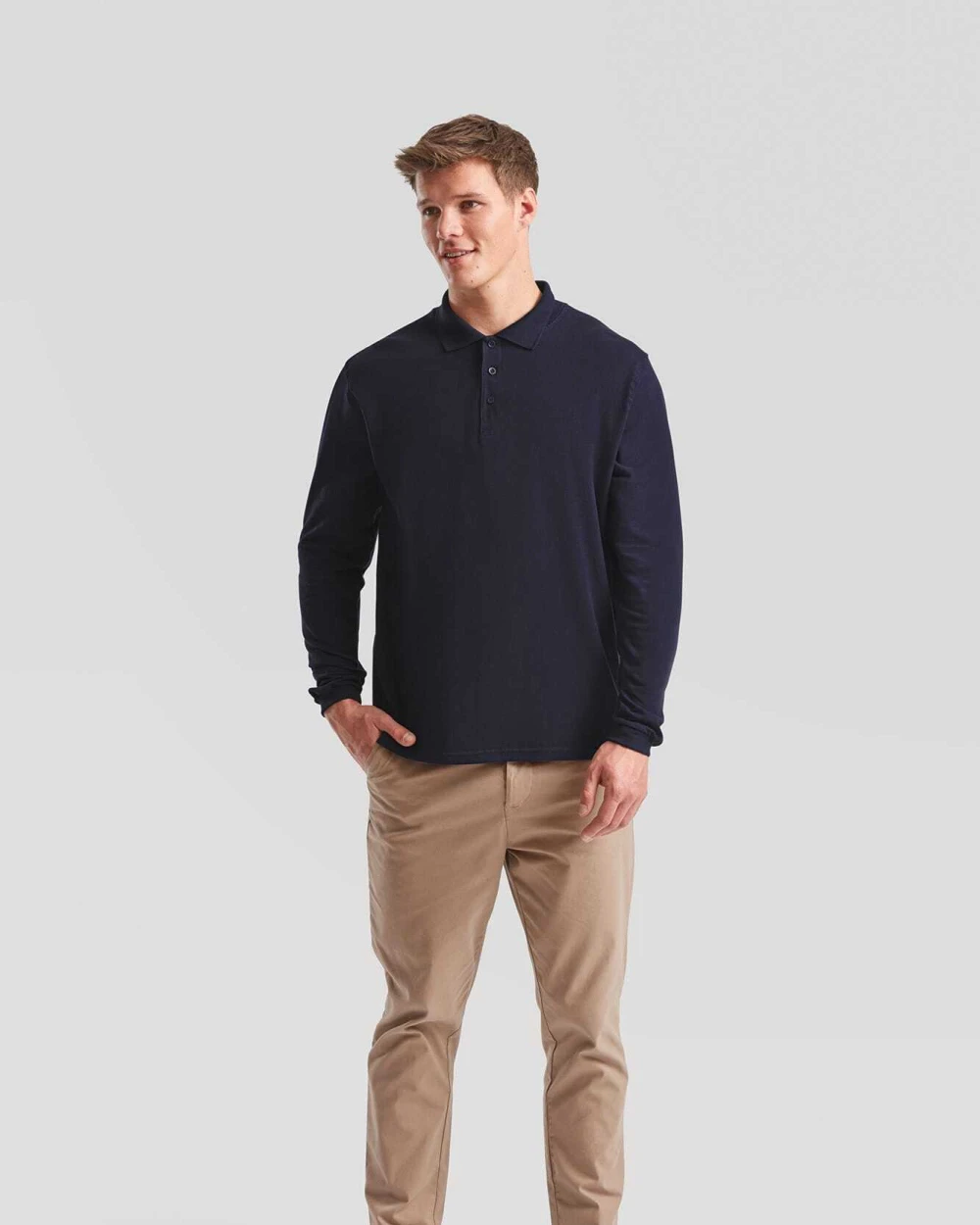 FOL Premium Long Sleeve Polo (63-310-0) Poloshirts personalisierbar