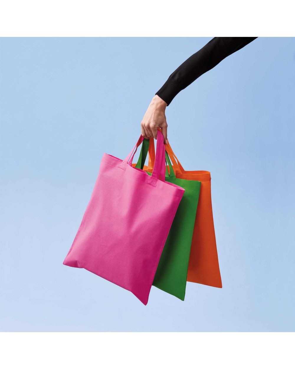 Tassen & Zakken NUTSHELL Cotton shopper short handle voor bedrukking &amp; borduring