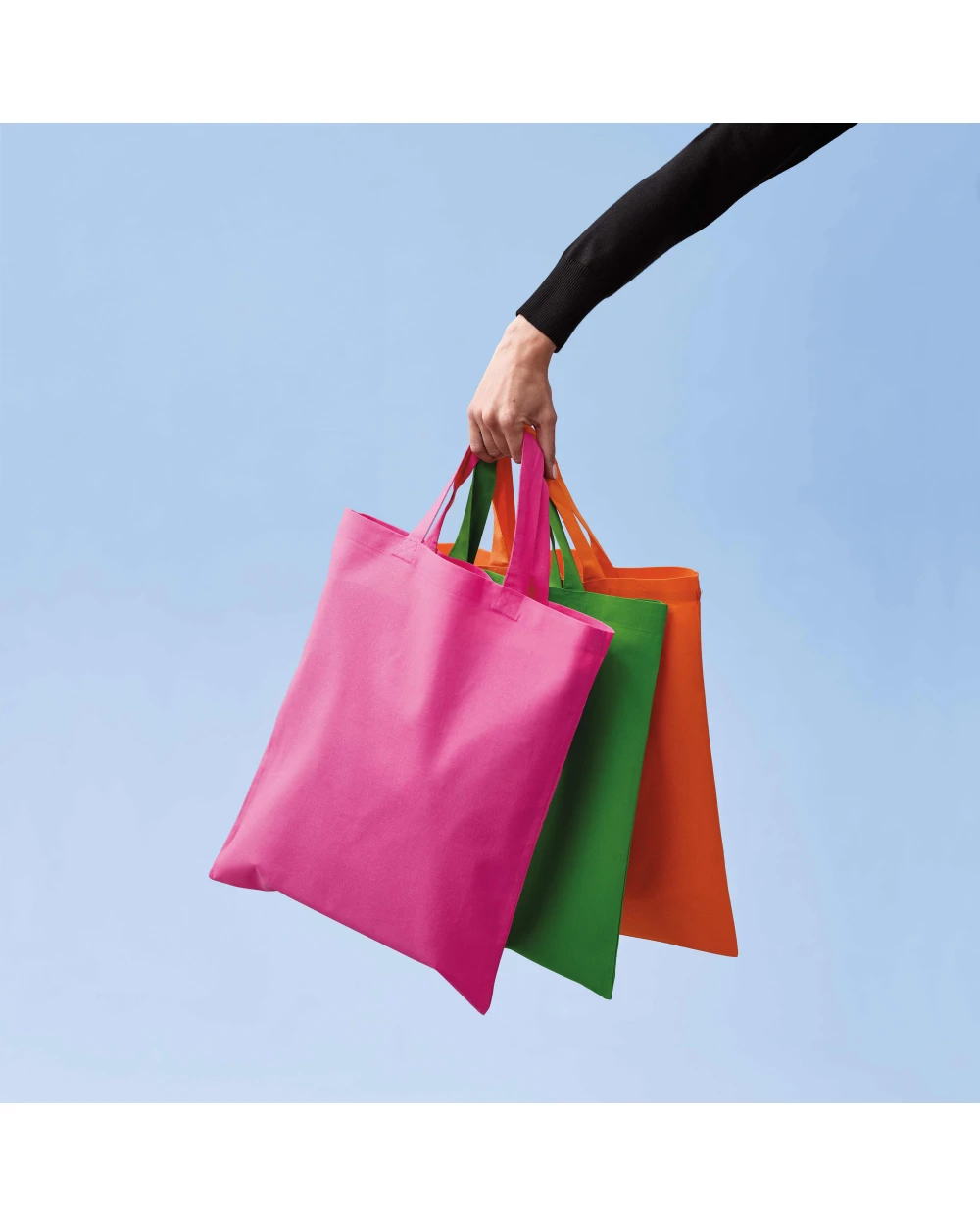 Tassen & Zakken NUTSHELL Cotton shopper short handle voor bedrukking &amp; borduring