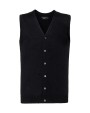 Sweaters & hoodies RUSSELL Men's V-Neck Sleeveless Knitted Cardigan voor bedrukking &amp; borduring