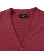 RUSSELL Men's V-Neck Sleeveless Knitted Cardigan Sweatshirts personalisierbar