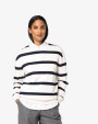 Sweaters & hoodies NATIVE SPIRIT Ecologische gestreepte uniseks sweater met ronde hals en afhangende schouders voor bedrukking &amp; borduring