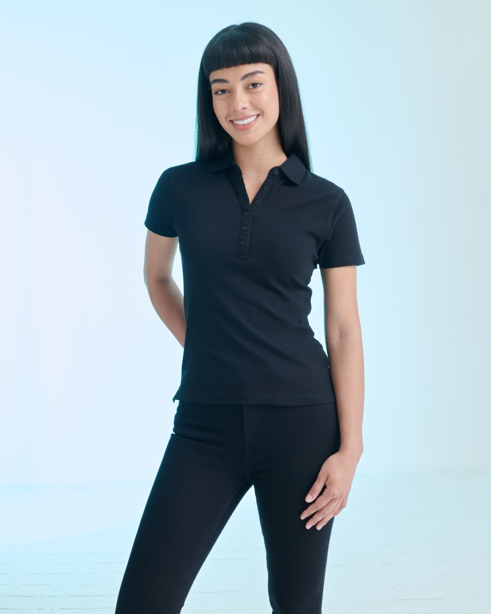 Polo's SKINNIFIT WOMEN'S SHORT-SLEEVED STRETCH POLO voor bedrukking &amp; borduring