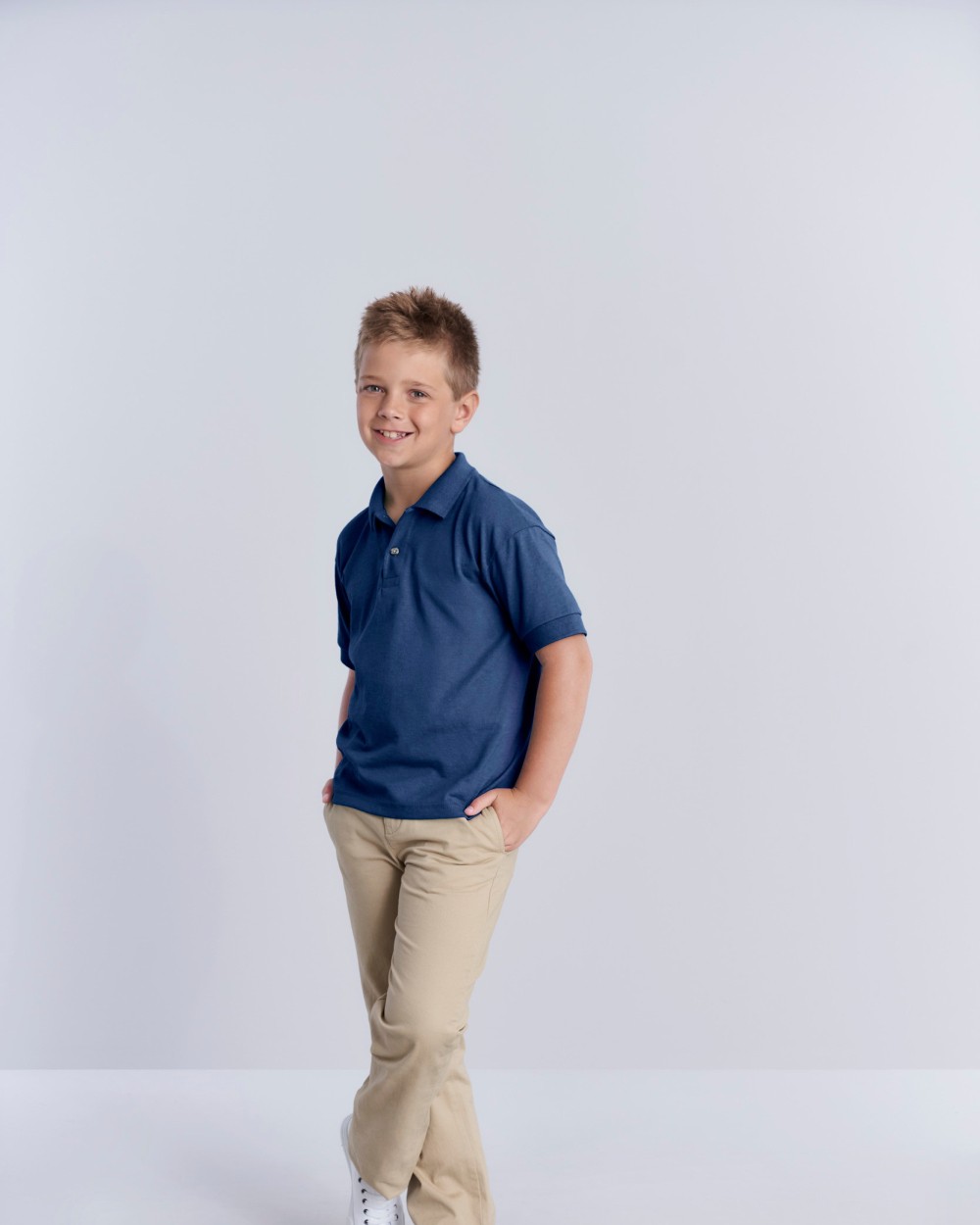 GILDAN Dryblend Classic Fit Youth Jersey Polo Poloshirts personalisierbar