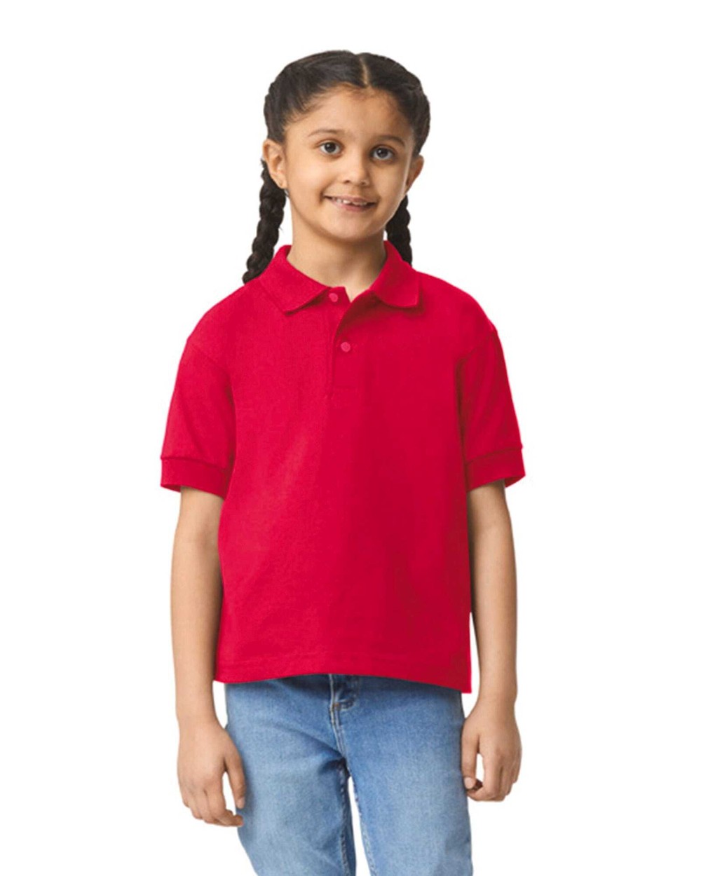 GILDAN Dryblend Classic Fit Youth Jersey Polo Poloshirts personalisierbar