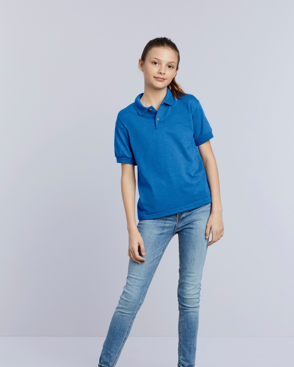 GILDAN Dryblend Classic Fit Youth Jersey Polo Poloshirts personalisierbar
