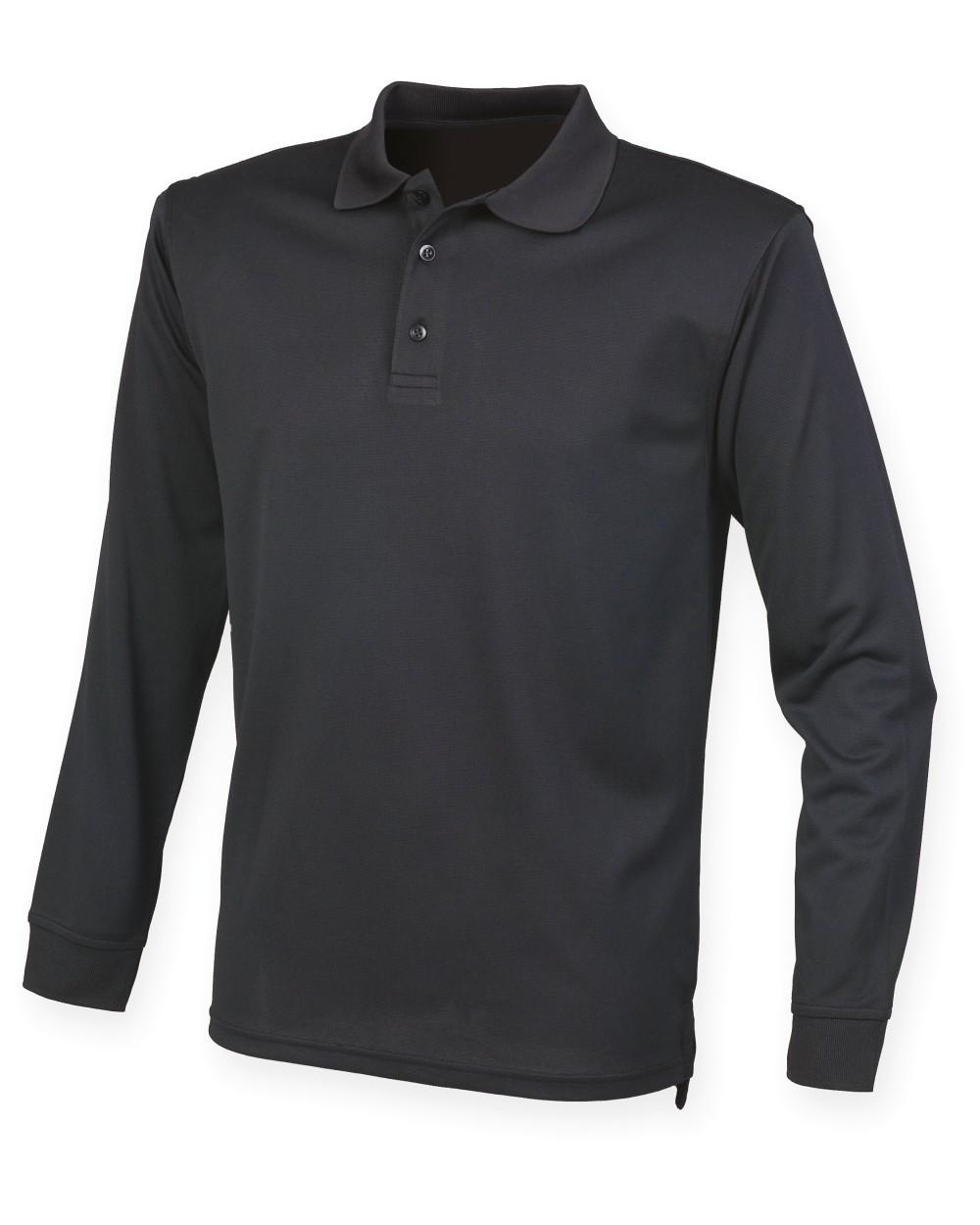 HENBURY Unisex Coolplus® Long-Sleeved Polo Shirt Poloshirts personalisierbar