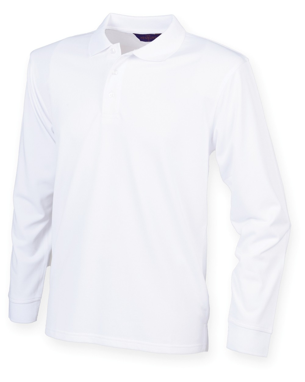 HENBURY Unisex Coolplus® Long-Sleeved Polo Shirt Poloshirts personalisierbar