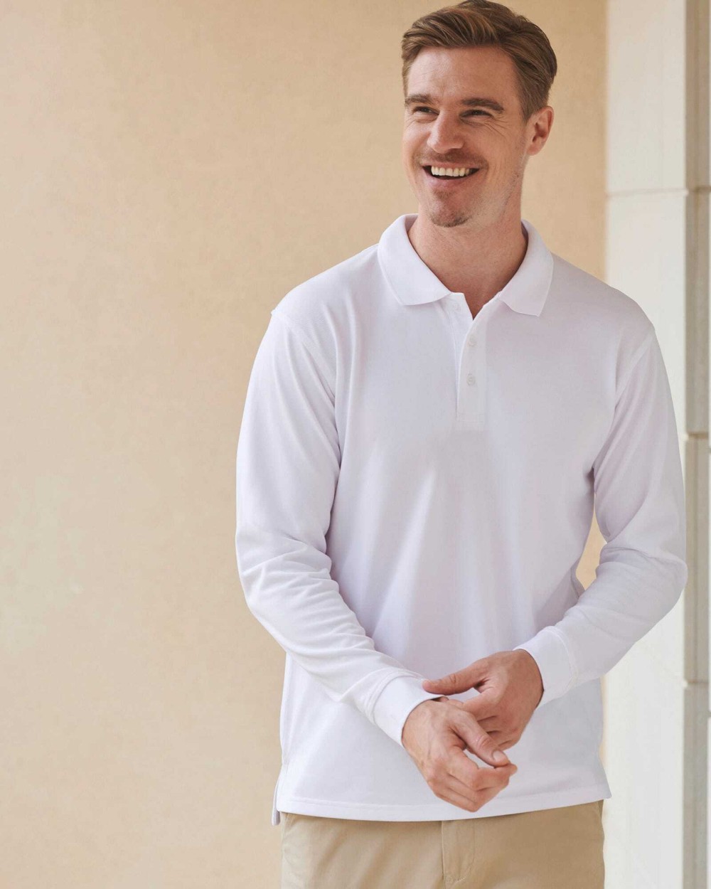 Polos personnalisable HENBURY Polo Cool Plus Manches longues Unisexe