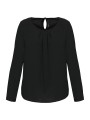 KARIBAN Blouse crêpe manches longues femme /api/colors/b9fdad4a-5e94-45cb-8c03-c08b349b28c3 personnalisable