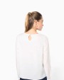T-Shirts personnalisable KARIBAN Blouse crêpe manches longues femme
