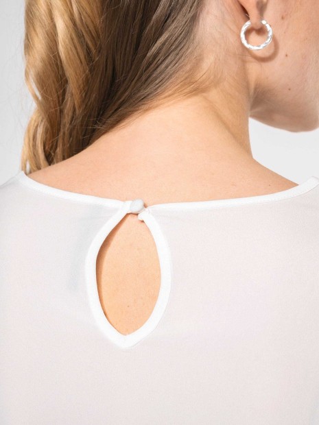 T-Shirts à personnaliser KARIBAN Blouse crêpe manches longues femme 