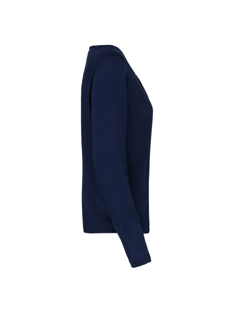 KARIBAN Blouse crêpe manches longues femme /api/colors/464a112b-69e0-4dba-bf73-f394887a015c personnalisable