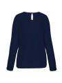 KARIBAN Blouse crêpe manches longues femme /api/colors/464a112b-69e0-4dba-bf73-f394887a015c personnalisable