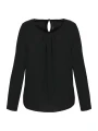 KARIBAN Blouse crêpe manches longues femme /api/colors/b9fdad4a-5e94-45cb-8c03-c08b349b28c3 personnalisable