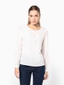 T-Shirts à personnaliser KARIBAN Blouse crêpe manches longues femme 