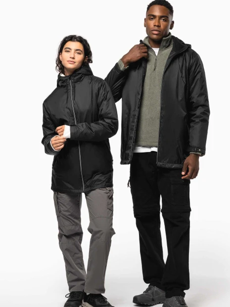 Vestes à personnaliser KARIBAN Veste à capuche avec doublure en micropolaire unisexe 