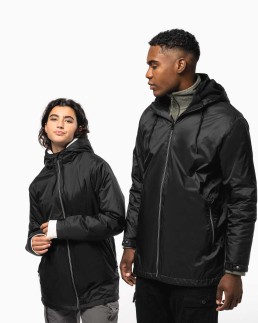 Veste à capuche avec doublure en micropolaire unisexe