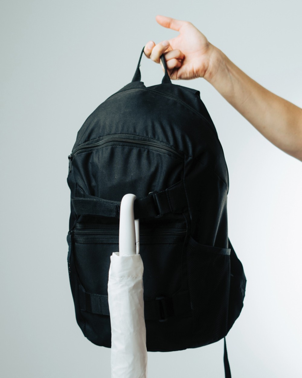 Paraplu's 4DO Yara 21" AWARE™ RPET paraplu in unikleur met karabijn hendel voor bedrukking &amp; borduring