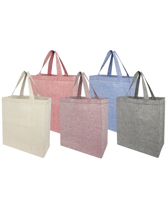 Tote bags personnalisable 4DO Sac shopping Pheebs à soufflets en matières recyclées 150 g/m² 13L