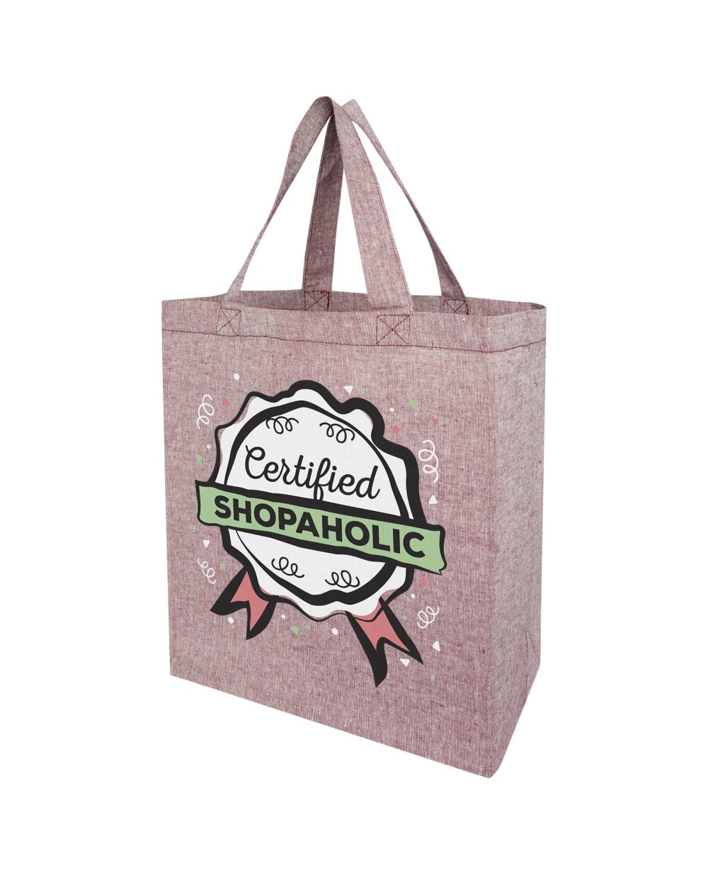 Tote bags personnalisable 4DO Sac shopping Pheebs à soufflets en matières recyclées 150 g/m² 13L