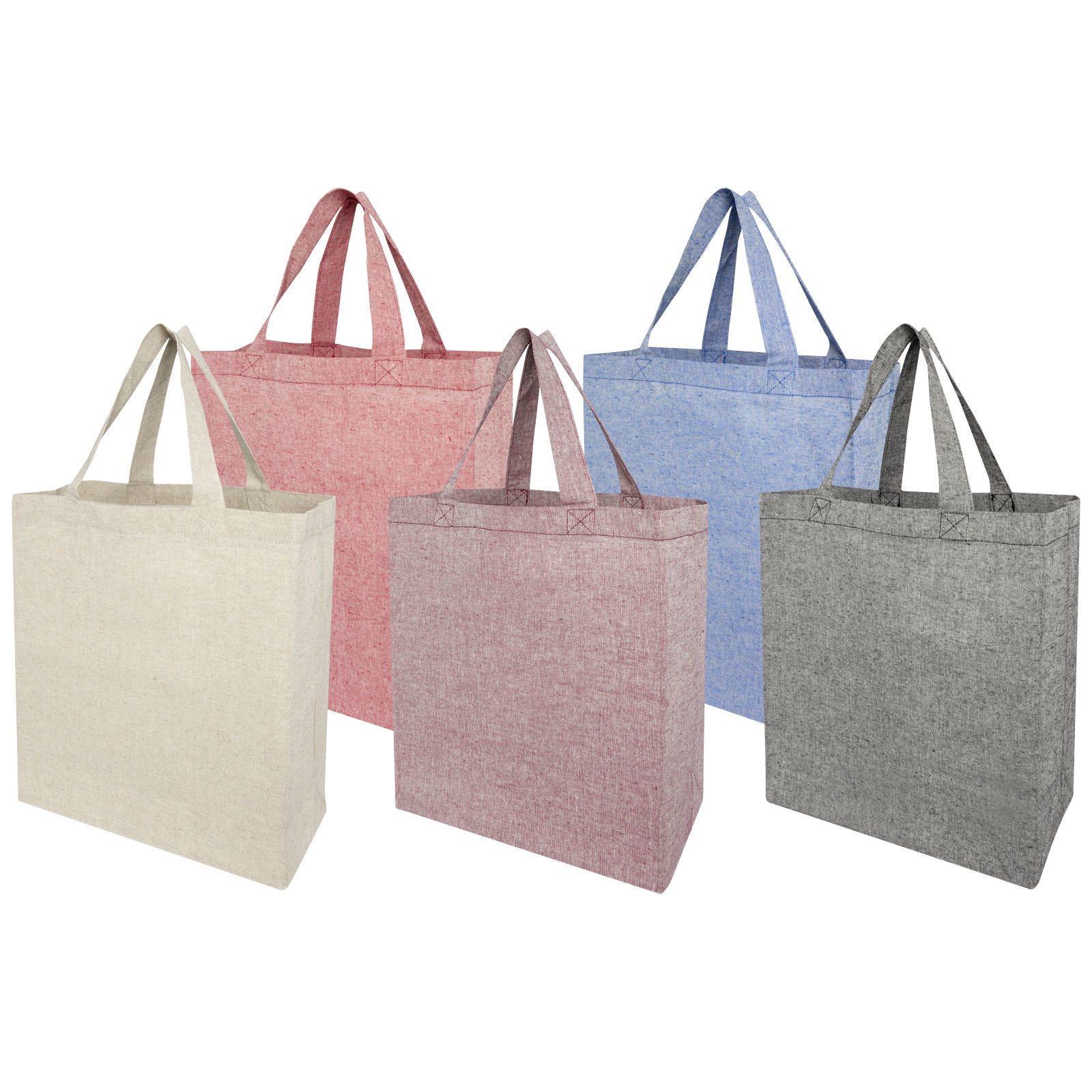 Tote bags personnalisable 4DO Sac shopping Pheebs à soufflets en matières recyclées 150 g/m² 13L