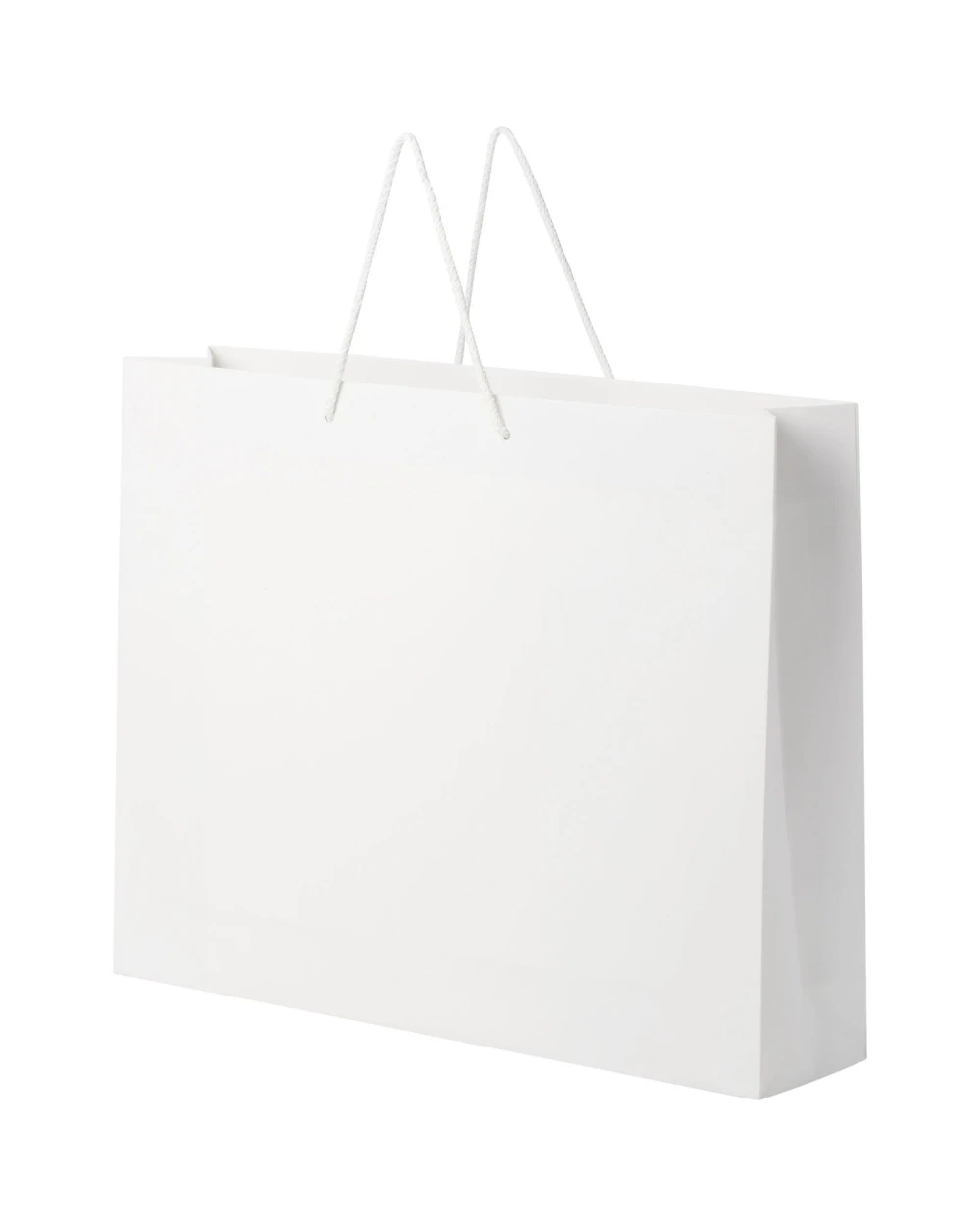 Sacs & Bagagerie personnalisable 4DO Sac en papier 170 g/m2 integra fait à la main avec poignées torsadées en plastique, 45 x 10 x 35 cm