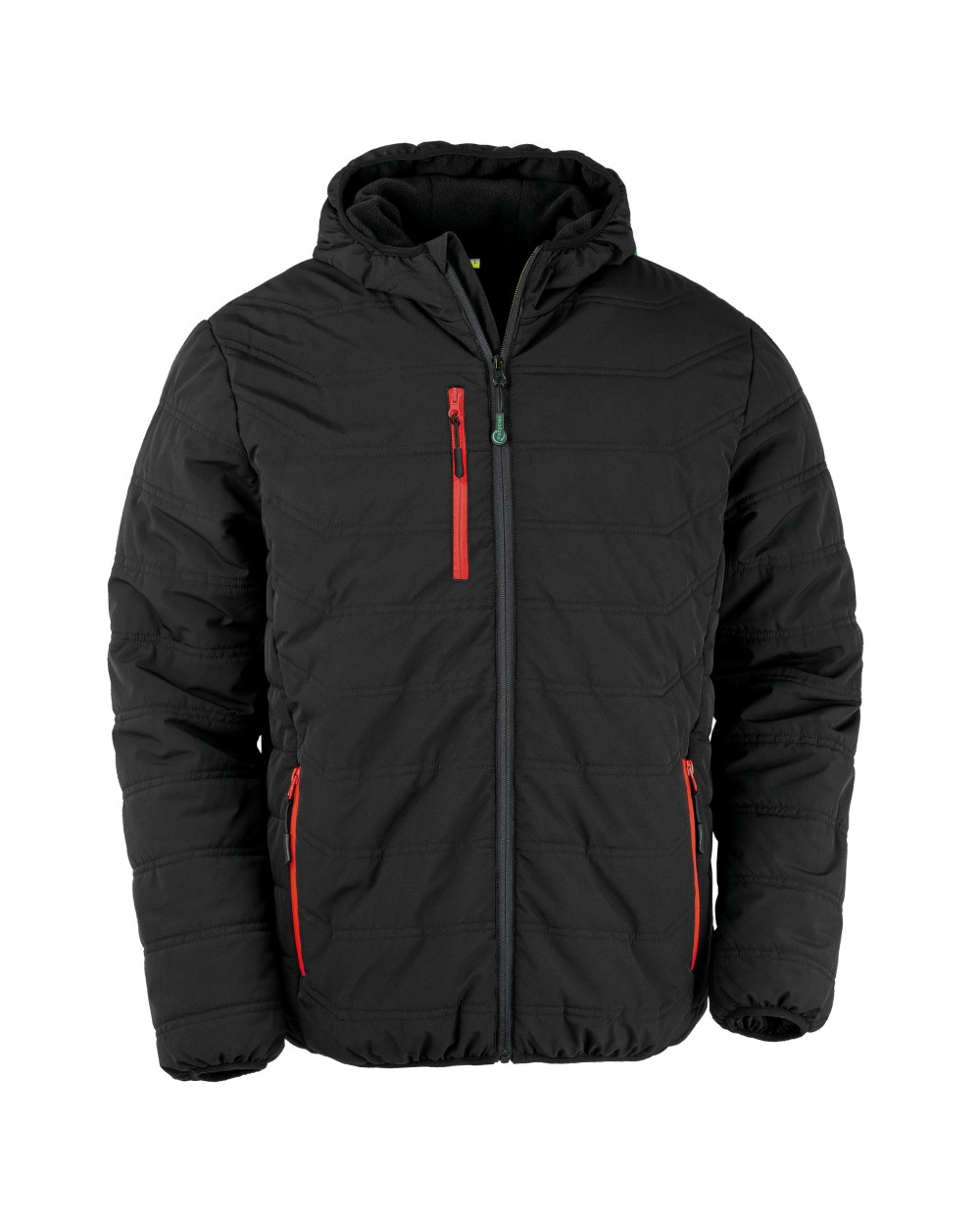 Jassen RESULT Gewatteerd gerecycled jack black compass voor bedrukking &amp; borduring