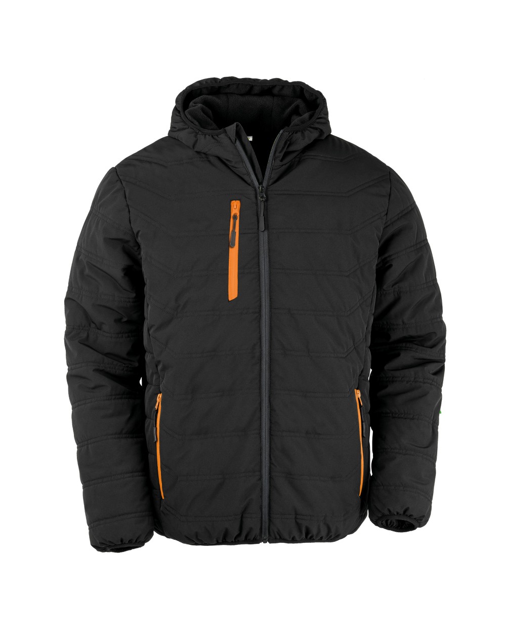 Jassen RESULT Gewatteerd gerecycled jack black compass voor bedrukking &amp; borduring