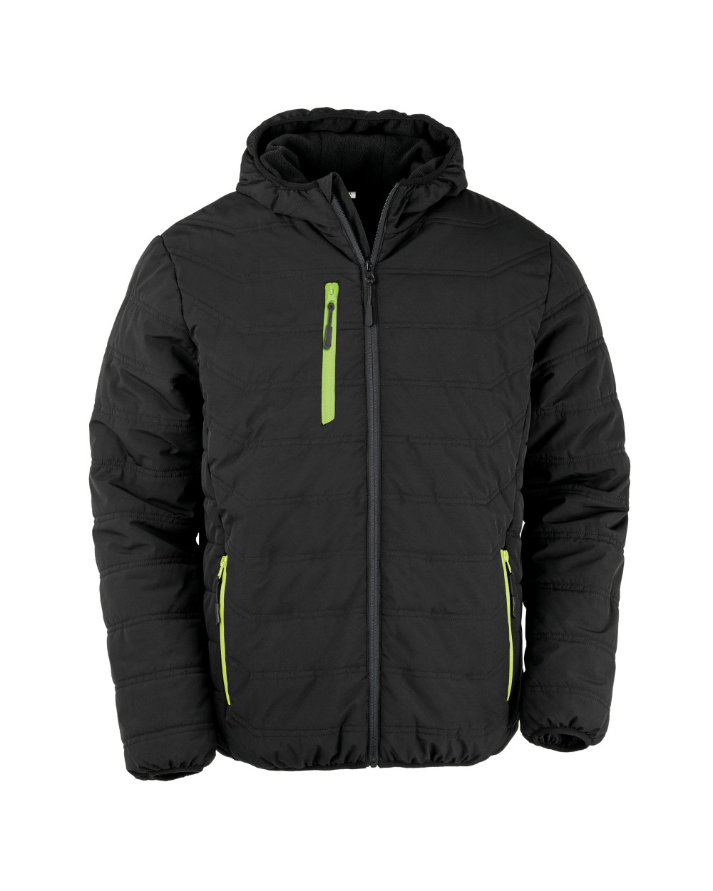 Vestes personnalisable RESULT Veste matelassée black compass recyclée