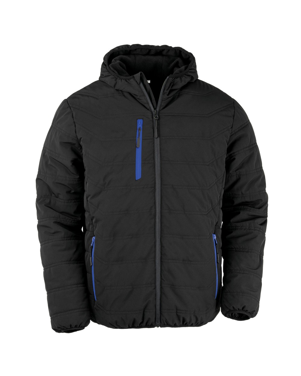 Jassen RESULT Gewatteerd gerecycled jack black compass voor bedrukking &amp; borduring