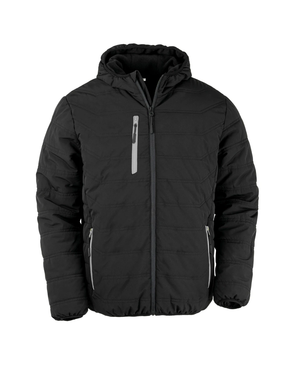 Jassen RESULT Gewatteerd gerecycled jack black compass voor bedrukking &amp; borduring