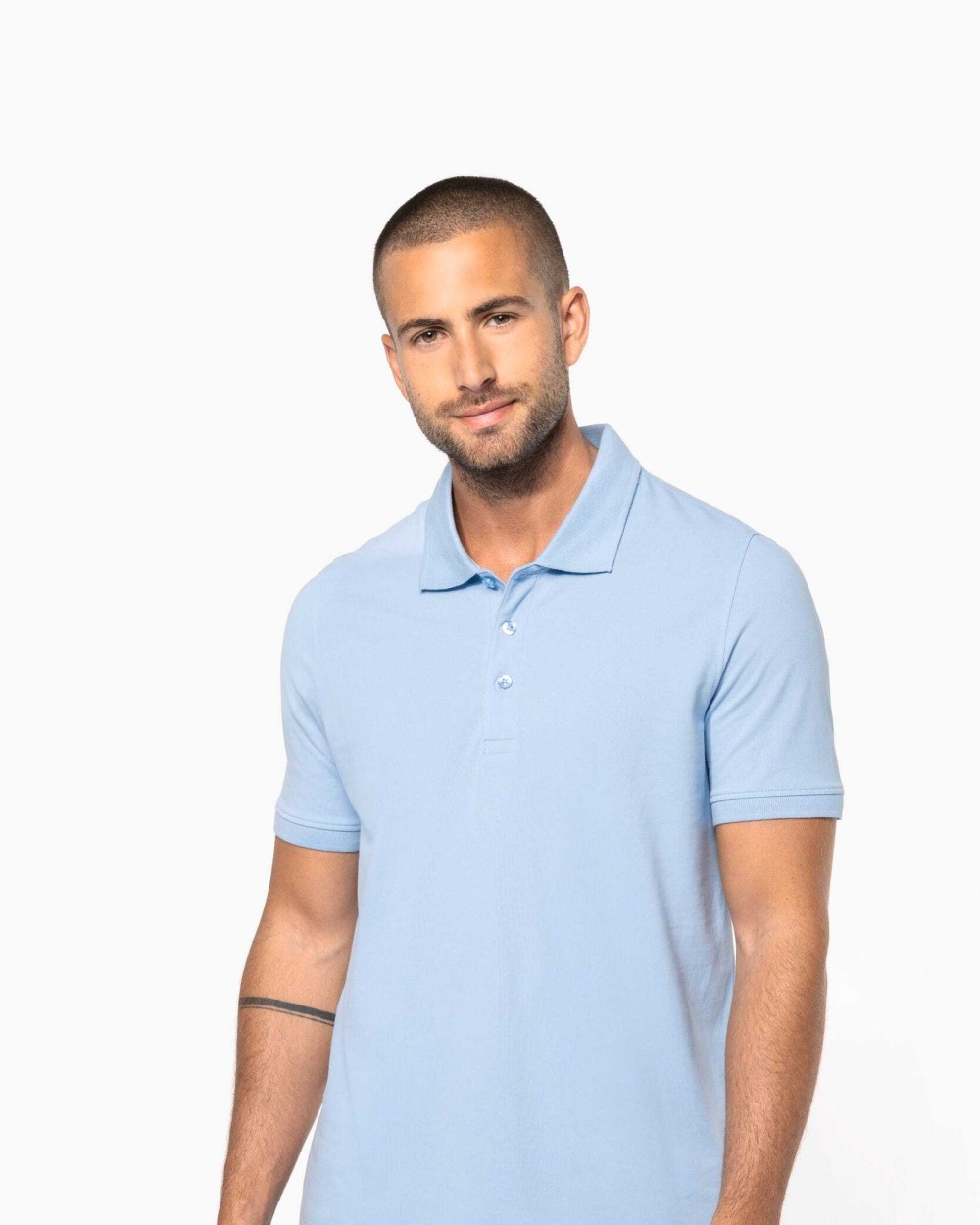 KARIBAN Herren Kurzarm Poloshirt aus Baumwollpiqué Poloshirts personalisierbar