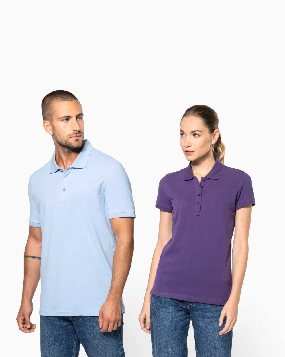 Polo's KARIBAN Piqué-herenpolo korte mouwen voor bedrukking &amp; borduring